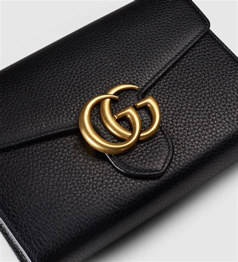 black and gold gucci wallet|official black Gucci wallet new.